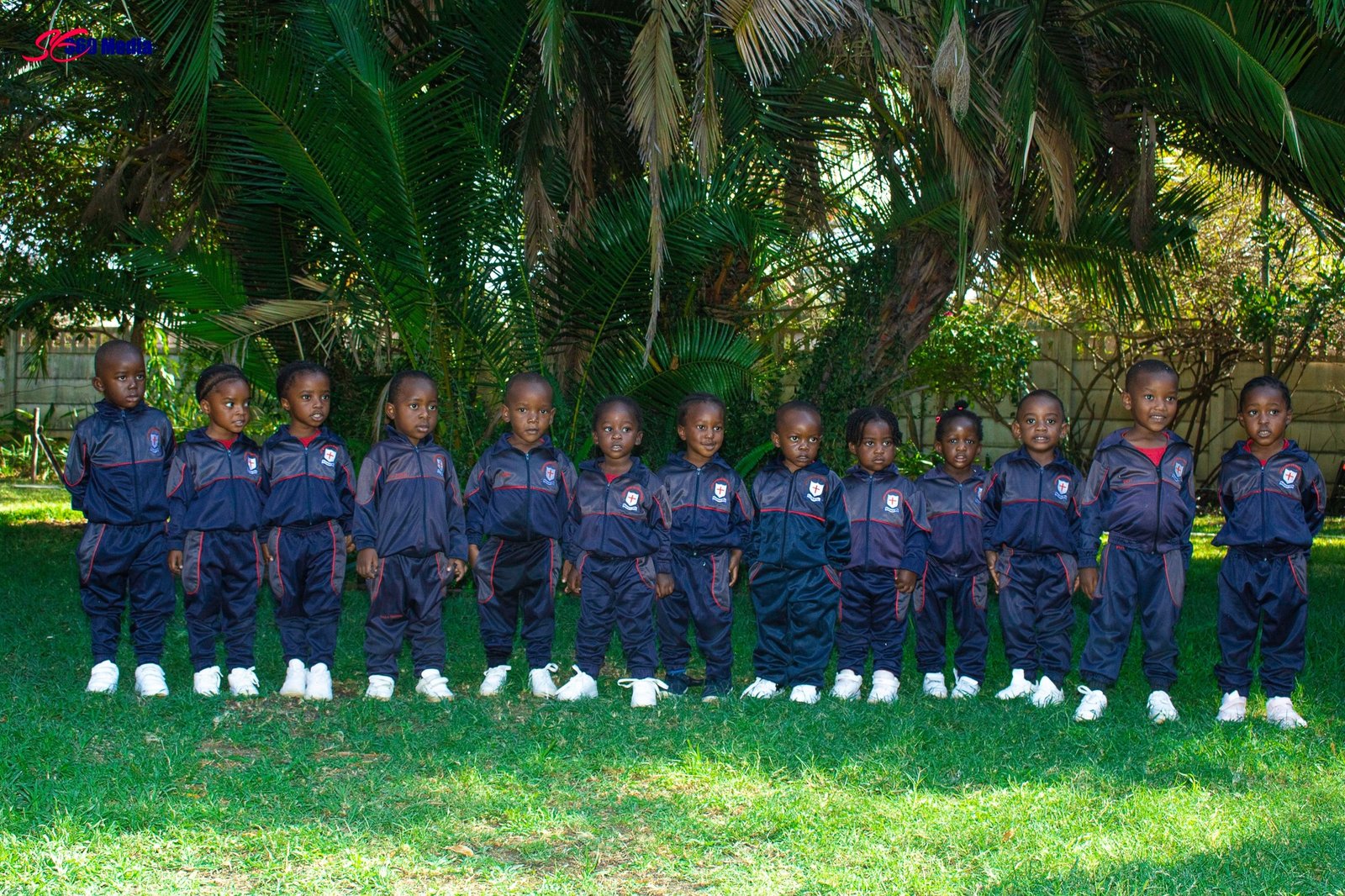 ECD pupils in school tracksuits
