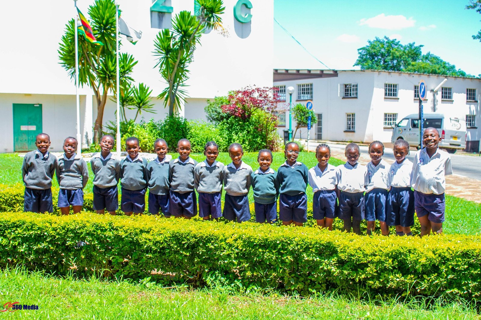 Pupils on an educational visit